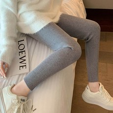 andstyle 女款保暖彈力羅紋針織內搭褲 263625