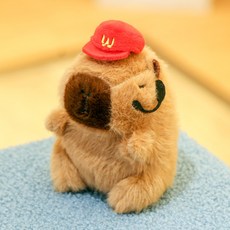 순잠 카피바라 비버 키링, 코스플레이 종업원, 1개, 12cm