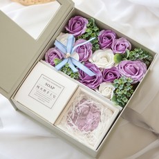 제이하니 香皂花 肥皂花禮物盒 + 天使香皂, 紫色