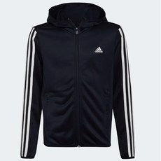 Adidas兒童款B 3線全拉鍊連帽HE9339