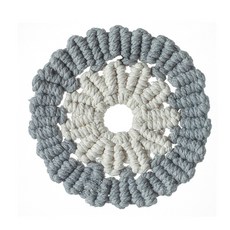 居家咖啡館裝飾雙色杯墊, 灰色