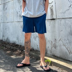 파이브라지 남성용 빅사이즈 레인보우 아이스 스판 반바지