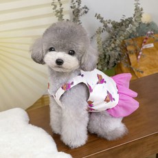 PASTEL PET 寵物動物圖案連身裙, 粉紅色, 1個