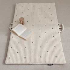 asomn 孩童用100支棉分離式午睡墊, 杏子 格紋