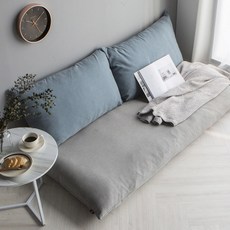 juho DECO 素色長條抱枕套, 藍色