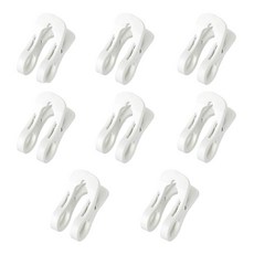 THE ZAKKA 棉被曬衣夾 大, Clova White, 8個