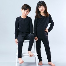 Kidsline 兒童學生V領40支棉質彈性內衣褲套組