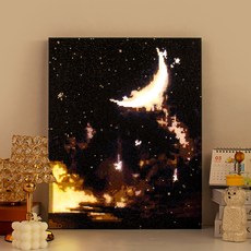 ARTJOY DIY LED 畫布款鑽石畫 40 x 50 cm, 1個, 夜空