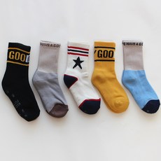 Kids FUTURE 兒童用 Pentagon 加厚防寒毛圈保暖襪 5雙組