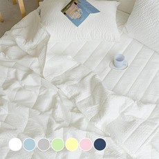 I'm bedding 超涼感泡泡紗夏季涼被, 白色