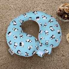 to tots 四季汽車座椅幼兒頸枕, 熊貓寶藍色, 1個