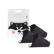 狗狗用濾網口罩 小型犬用 黑色 S 3入, 1個