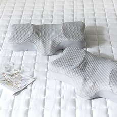 Beau Monde Seopasleep 記憶三重織壓紋頸椎枕, 灰色, 1個