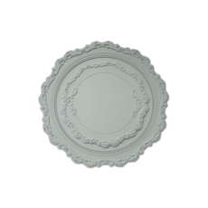 矽膠耐高溫隔熱餐盤墊, 灰色, 1個