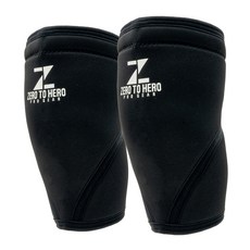 ZERO TO HERO 氯丁橡膠健身護膝, Black, 1組