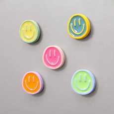 러블리팜 냉장고자석 5종 세트, 컬러풀스마일