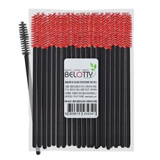 BELOTTY 睫毛膏螺旋睫毛刷 50入, 1組, 隨機出貨