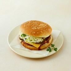 프레시오늘 신선냉장 우리야채 치즈듬뿍 수제 치즈버거, 160g, 1개