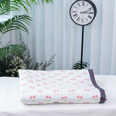 ahtty blanc 純棉兒童墊, 甜蜜櫻桃白, 1個