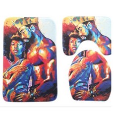 여성 아트 일러스트 욕실 발매트 화장실매트 세트 50 x 80 cm, 11, 1세트