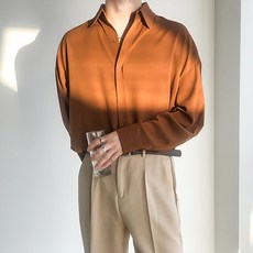 블랙101 남성용 리가고르 미니멀 오버핏 셔츠 FC-2321905