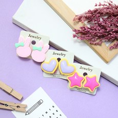 DRESSHOUSE 孩童造型耳環 3件組