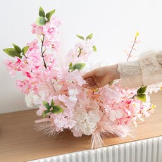 flowertree 人造花 櫻花人造花 中心擺件, 1個, 混合色