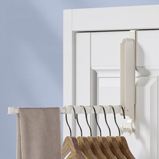 Ohmattang 折疊式曬衣架 收納掛架 掛鉤型, 白色, 1個