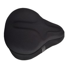 室內自行車車座套凝膠墊記憶海綿 A 型, 黑色, 1個
