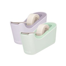 3M Scotch 隱形膠帶桌上型膠帶台 C18 2入, Lavender+Mint, 1組