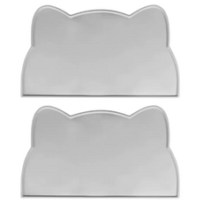 高精寵物 寵物防滑餐墊, 灰色, 2個