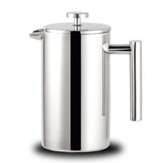 Homedi 不鏽鋼法式濾壓壺 800ml, 銀色, 1個