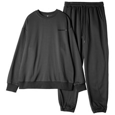 몬티몬 남성용 TOMORROW 프린팅 오버핏 맨투맨 조거 세트