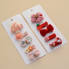 HanNal 兒童用Yomi防滑髮夾10入組