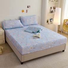 Crocodile 鱷魚 急凍瞬涼印花 涼感紗床包枕套組 A款