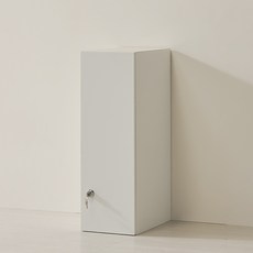 가구의가치 분리형 상부장 일반볼키 캐비닛, LPM 화이트, 1단