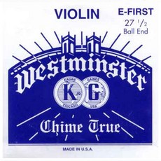 WESTMINSTER 威斯敏斯特小提琴弦 E弦 27.5 強張力 球頭, 單一商品, 混合色, 1個