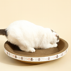 케리빙 고양이 스크래쳐 원형, 브라운, 1개