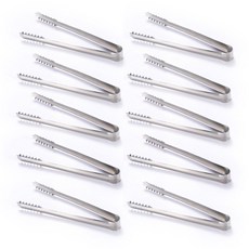 Iwooa 304 Kochen 不鏽鋼迷你冰塊炸雞夾, 單一顏色, 10個