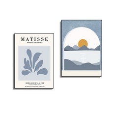 앤써 現代美術室內裝飾畫框2件組, A款