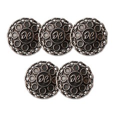 東大門鈕扣王 Biot 鈕扣 23mm, 黑鎳, 5個