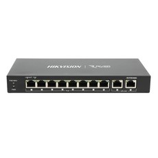 HIKVISION 海康威視 8埠 + 2個上行埠 智慧型千兆PoE交換器, HR-POE5008G/HR002