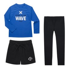 兒童抗菌防磨衣海灘褲套組 LE21-07