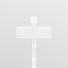 soltop 電線整理標籤束帶 上方, 100個, 白色