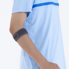 Gripit 網球肘 羽球 高爾夫 單帶手肘護具, 灰色, 1個