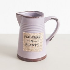 flowertree 可愛牛奶瓶人造花瓶人造花, 紫色