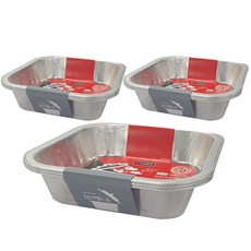 Brana Cook 一次性方形多鍋 1500 3p, 22.5 x 22.5 x 5 厘米, 3個