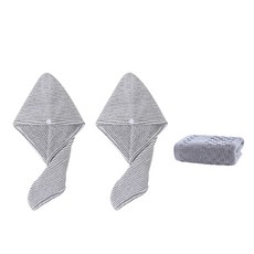 軟毛毛巾 SG41 2p + 毛巾套組, 2型（發巾），單色（面巾）, 1套