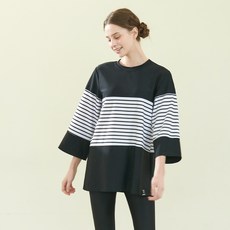 zetessport 女款寬鬆版型A字罩衫防磨衣 5mm 49262_BK