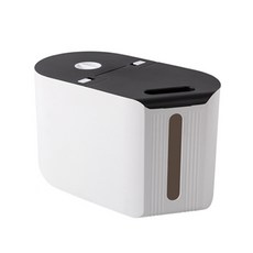 JHCompany 사선 컷 쌀 보관통, 블랙, 1개